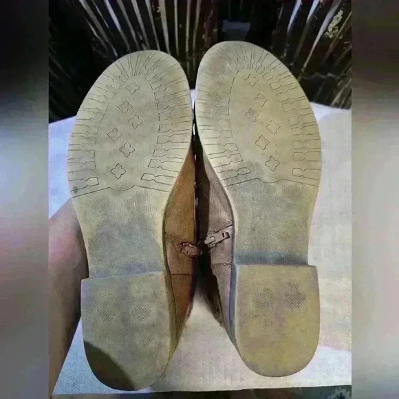 SO Authentic American Heritage Womens Ankle Combat Boots Sweater Lace Up Tan - Picture 16 of 16